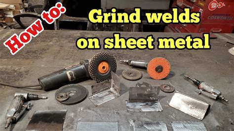 how to grind off welds